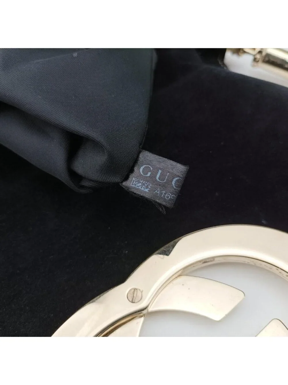 Gucci Dearlux Brit Hobo Black Leather